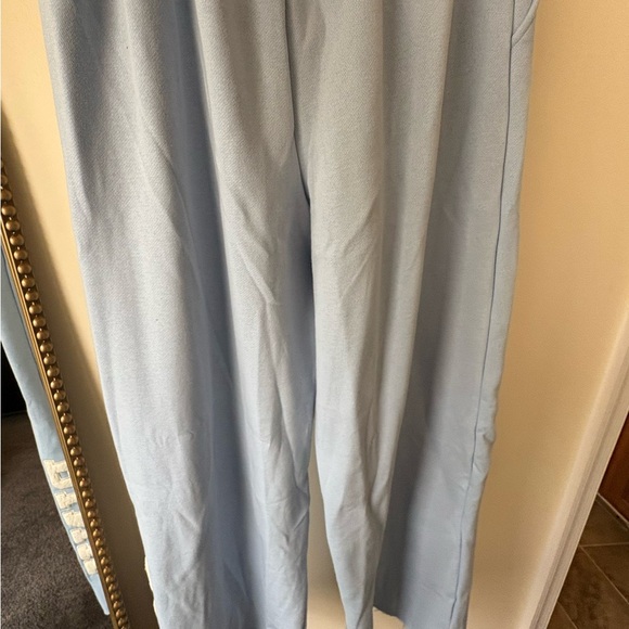 Light Blue Sweatpants with Pink Logo - Picture 3 of 3